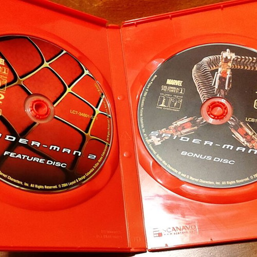 Spiderman 2 double collectible DVD case like new