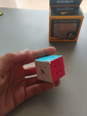3x3 keychain cube, works as regular cube