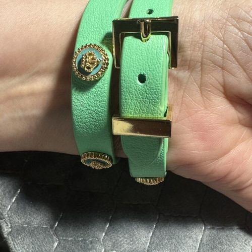 Juicy Couture bracelet new leather green