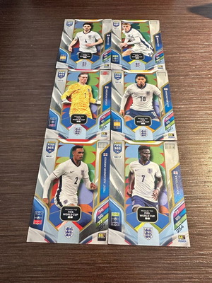 Panini FIFA 365 Adrenalyn XL 2026 England Team Lot 6 Power Cards pack fresh