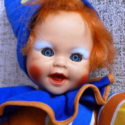 Popoffo Clown doll new with box, El Greco 80s
