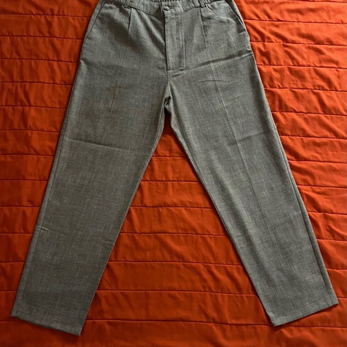 Zara Micro-Check Patterned Chino Pants, Size M