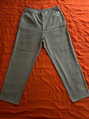 Zara Micro-Check Patterned Chino Pants, Size M