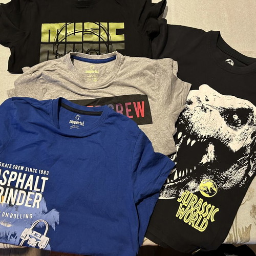 Large lot of boys' clothes like new, age 10-12, colorful