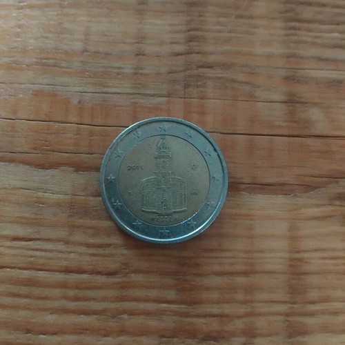 2 Euro Germany 2015 Coin with St Paul's Church Design used