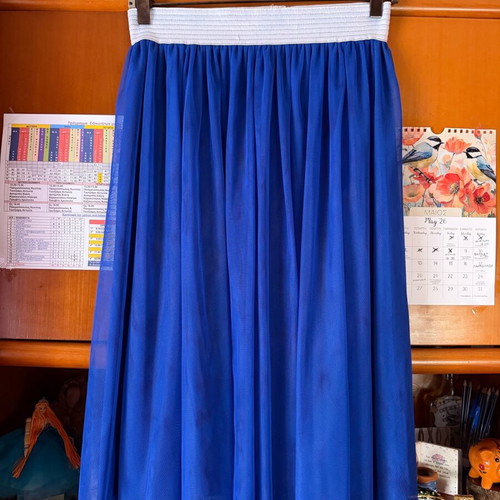 Axel tulle skirt like new, white and blue, size XS/34