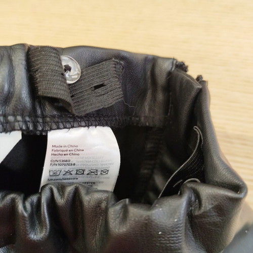 H&M black faux leather skater skirt for toddler 92 cm