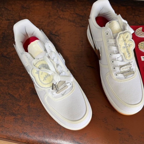 Nike Travis Scott x Air Force 1 Travis Scott παπούτσια μέγεθος 44 άσπρα σαν καινούργιο