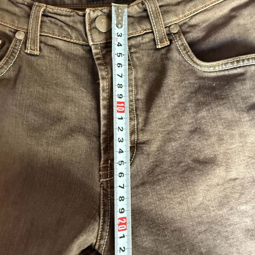 Trussardi vintage women's jeans, size S, brown