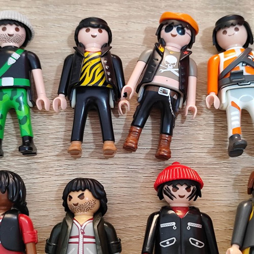 Playmobil male figures used, all together