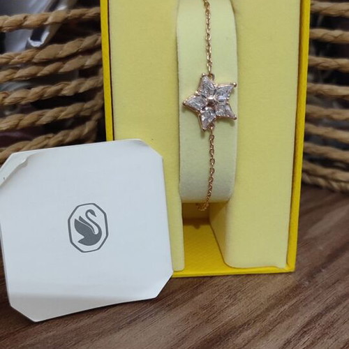 Swarovski bracelet Stella collection new, pink gold tone