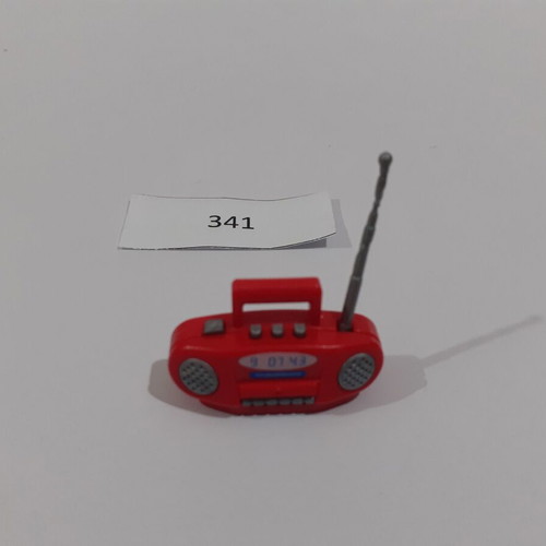 Playmobil Radio Cassette Player 341 like new, red
