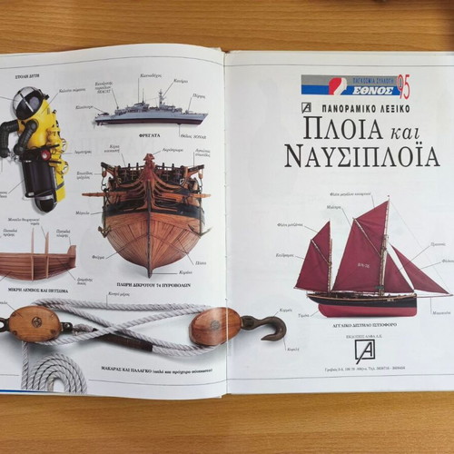 Ships and Navigation Panoramic Dictionary like new, Greek