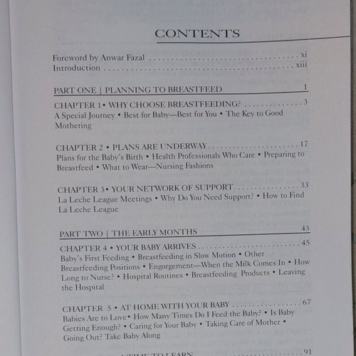 The Womanly Art of Breastfeeding book used, English