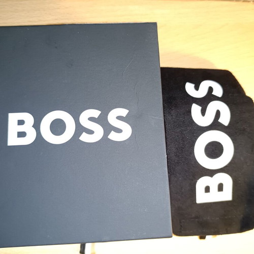 Boss Unisex watch new with brown leather strap