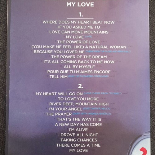 Celine Dion My Love 2 CDs new, pop collection