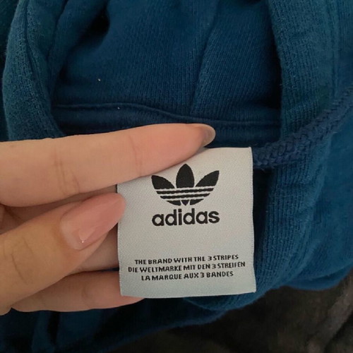 Adidas Trefoil hoodie like new, blue, 100% cotton