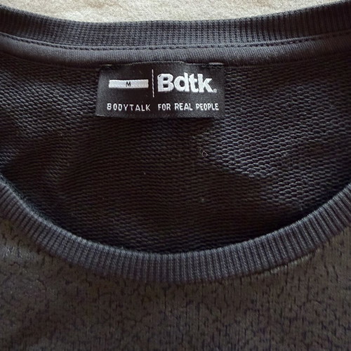 BDTK BodyTalk black cropped sleeveless top, M
