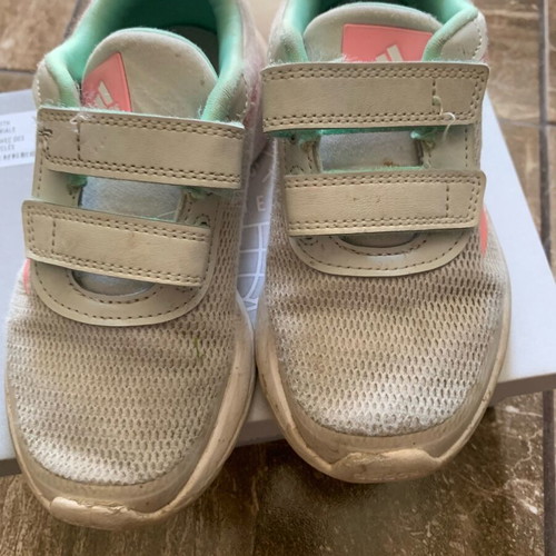 Adidas sneakers used size 29 gray and pink