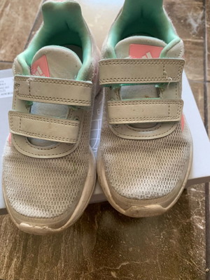 Adidas sneakers used size 29 gray and pink
