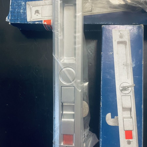 Sliding door and window lock new aluminum white and brown