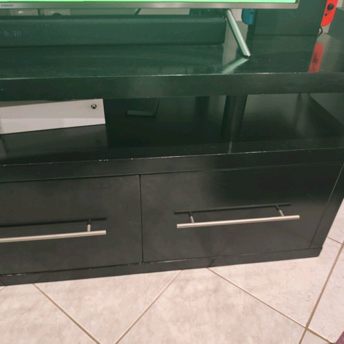 Wenge TV stand used with 3 drawers