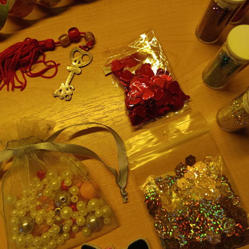 Craft supplies pack new with decorative and packaging materials