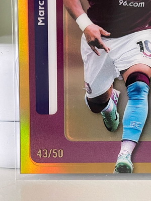 Topps Chrome Premier League κάρτα Marcus Edwards καινούργια, περιορισμένη 50