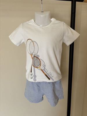 Lapin House baby set 2 years with tennis racket design like new
