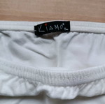 White strapless blouse slightly used, size M