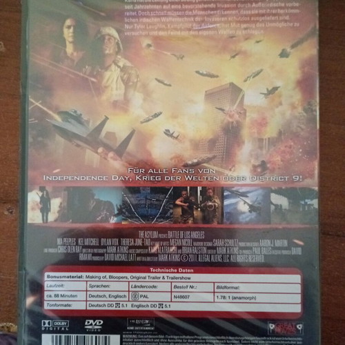 Battle of Los Angeles DVD new, action with subtitles