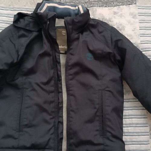 Timberland kids jacket used, 3 years, gray and blue, 94 cm