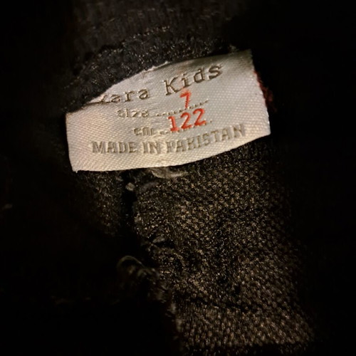 Zara Kids black jogger pants size 122 cm like new