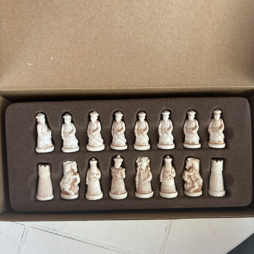 Chinese chess set, vintage style