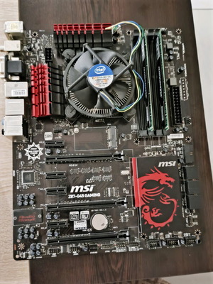 Gaming bundle MSI Z87-G45 Gaming, Intel i5-4670K, 16GB DDR3 Crucial used