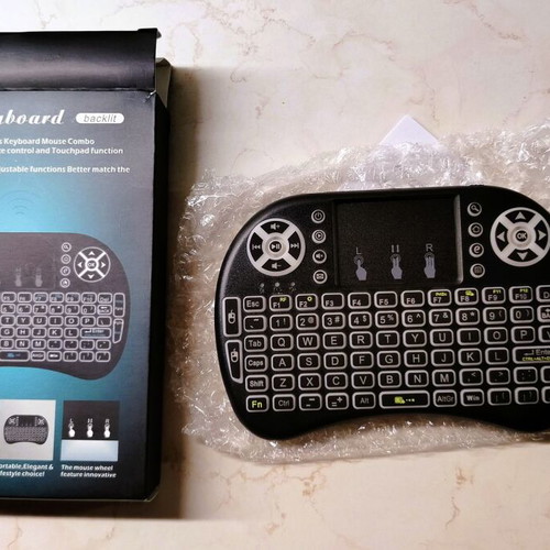 Mini wireless keyboard with touchpad and backlight new