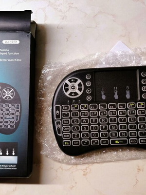 Mini wireless keyboard with touchpad and backlight new