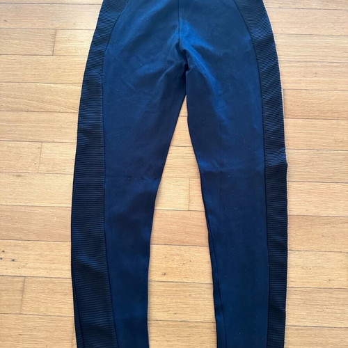 Zara blue leggings with black details small used