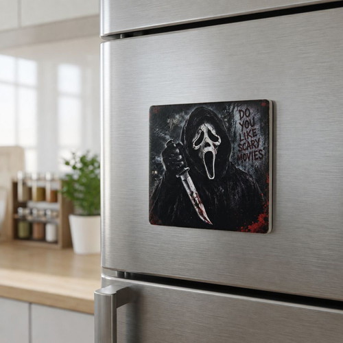 Scream Ghostface Ceramic Fridge Magnet 57×57 mm new