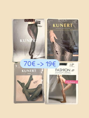 Tights αφορετα, πακέτο 4, medium, γερμανικής ποιότητας, 3 μαύρα 1 μπορντό