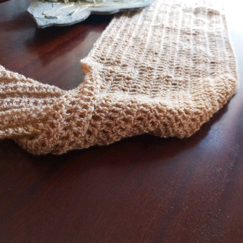 Handmade gold scarf new with subtle shine