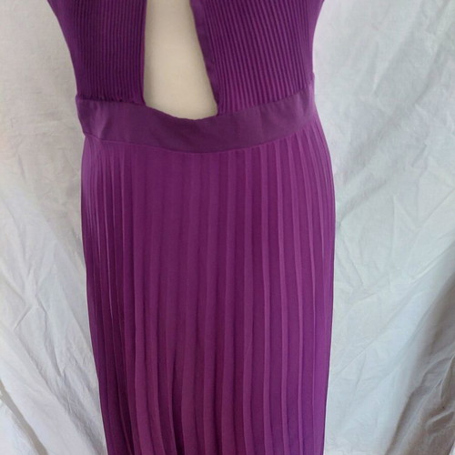 Zara purple long backless dress new, size M