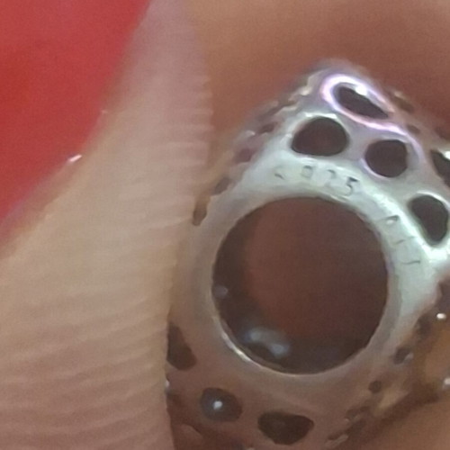 Pandora Blooming Magnolia Flower Charm like new with zircon stones