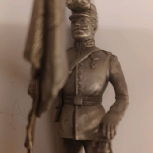 Figure of Greek Infantry Flag Bearer 1909 made of tin new