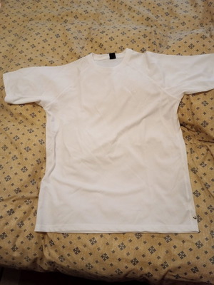 Sporty white men's t-shirt