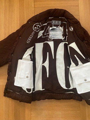 Gianfranco Ferre puffer jacket used, brown, size Medium