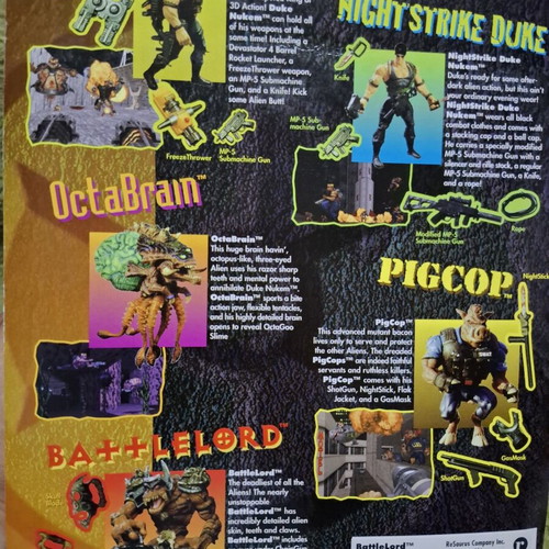 Duke Nukem BattleLord Vintage Action Figure sealed MOC