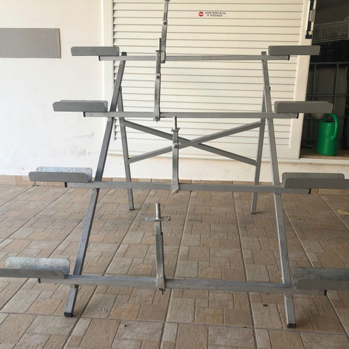 Bicycle rack used, metal, four-position