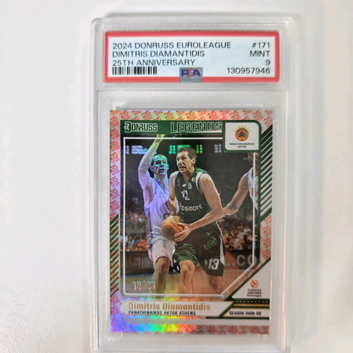 Dimitris Diamantidis Donruss Anniversary Card 25th Donruss 24-25 PSA 9 new