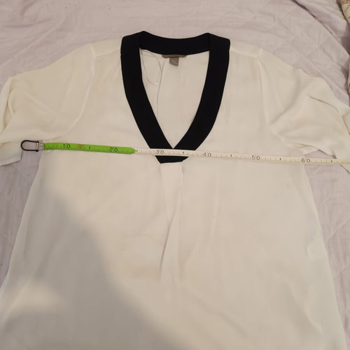 White transparent shirt used, size XXL, with black detail